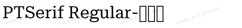 PTSerif Regular字体转换